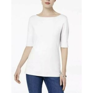 Karen Scott Womens Plus Size T-Shirt (1X)